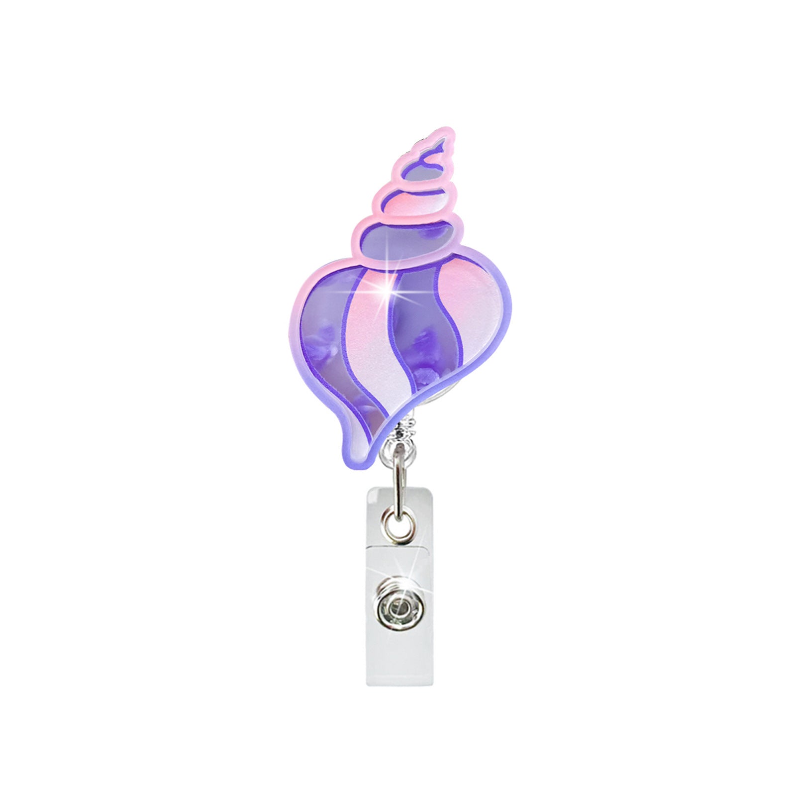 Wholesale Protect Marine Life Dolphin Jellyfish Coral Retractable Badge Keychain